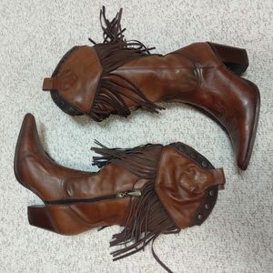 fringes Western Cowboy Boots Women’s